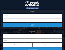 Tablet Screenshot of decate.no